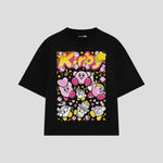 Playera streetwear premium de anime y gaming ExtraLife MX, corte oversized drop shoulder ligero y fresco en color Deep Black y Off-White, moda urbana mexicana de culto.