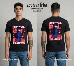 Cien Amigos | La Belleza sin Palabras #02114 - Playera Standard Fit | Deep Black - Foto en modelo