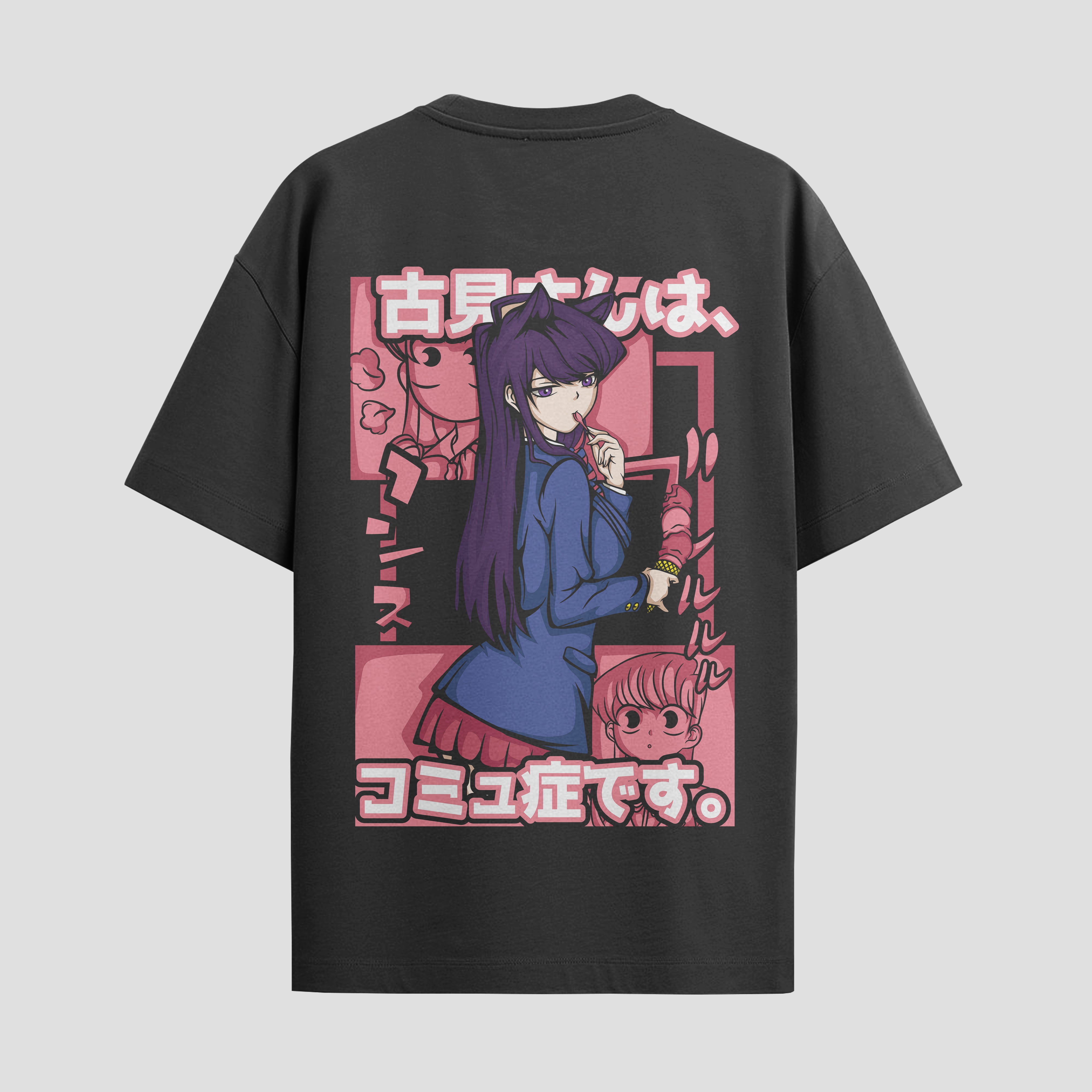 Playera urbana de anime y gaming ExtraLife MX, corte Standard Fit unisex ligero y transpirable en color Deep Black y Pure White, ropa de uso diario para gym y casual.