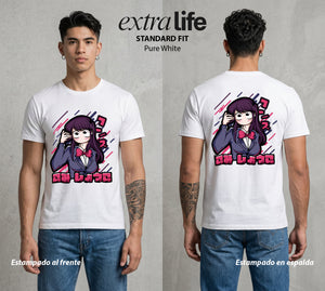 Cien Amigos | El Corazon sin Voz #02115 - Playera Standard Fit | Pure White - Foto en modelo