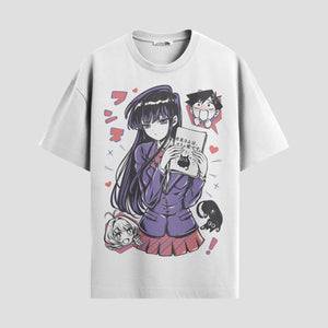 Playera urbana de anime y gaming ExtraLife MX, corte Standard Fit unisex ligero y transpirable en color Deep Black y Pure White, ropa de uso diario para gym y casual.