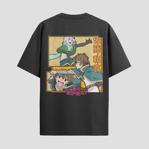 Playera urbana de anime y gaming ExtraLife MX, corte Standard Fit unisex ligero y transpirable en color Deep Black y Pure White, ropa de uso diario para gym y casual.