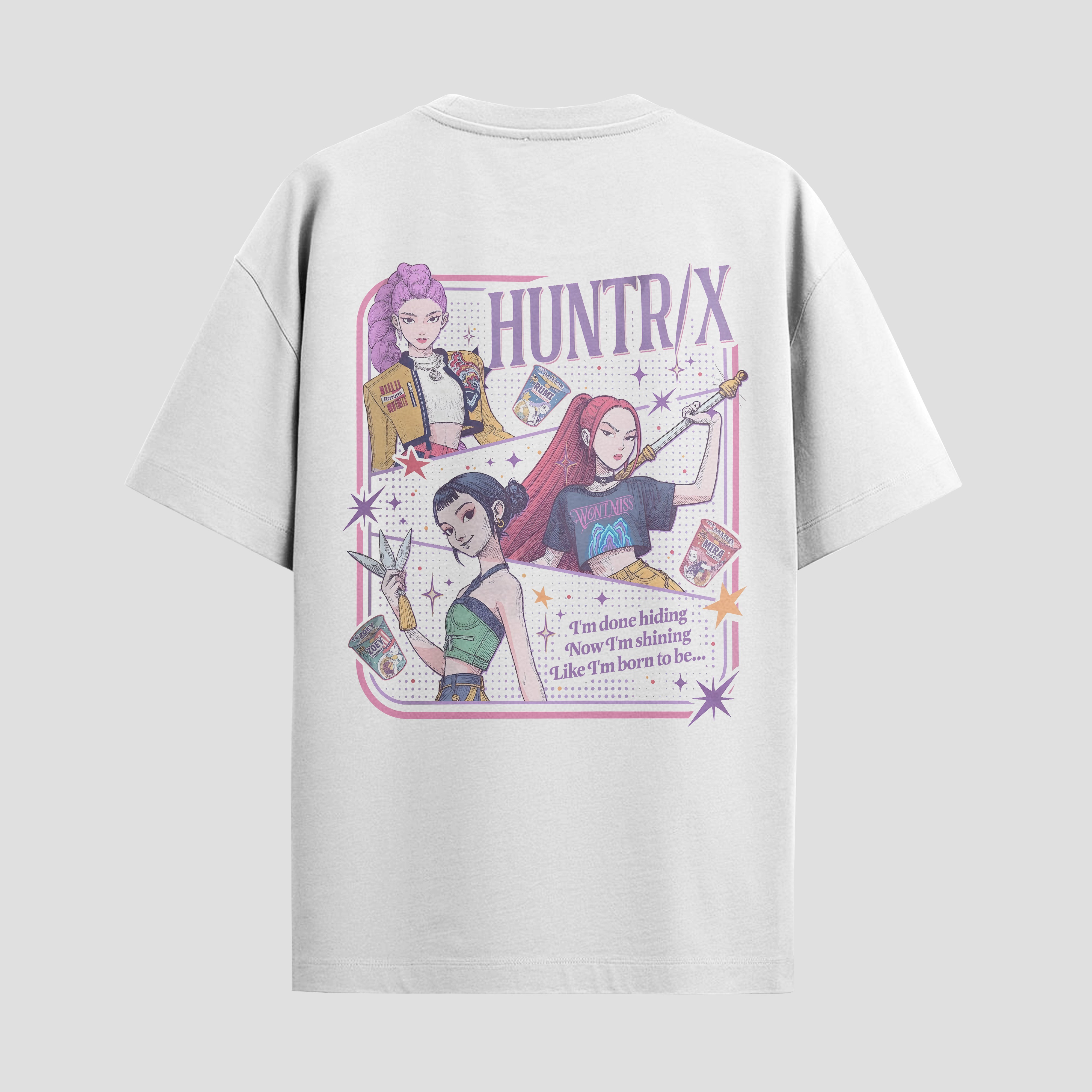 Playera urbana de anime y gaming ExtraLife MX, corte Standard Fit unisex ligero y transpirable en color Deep Black y Pure White, ropa de uso diario para gym y casual.