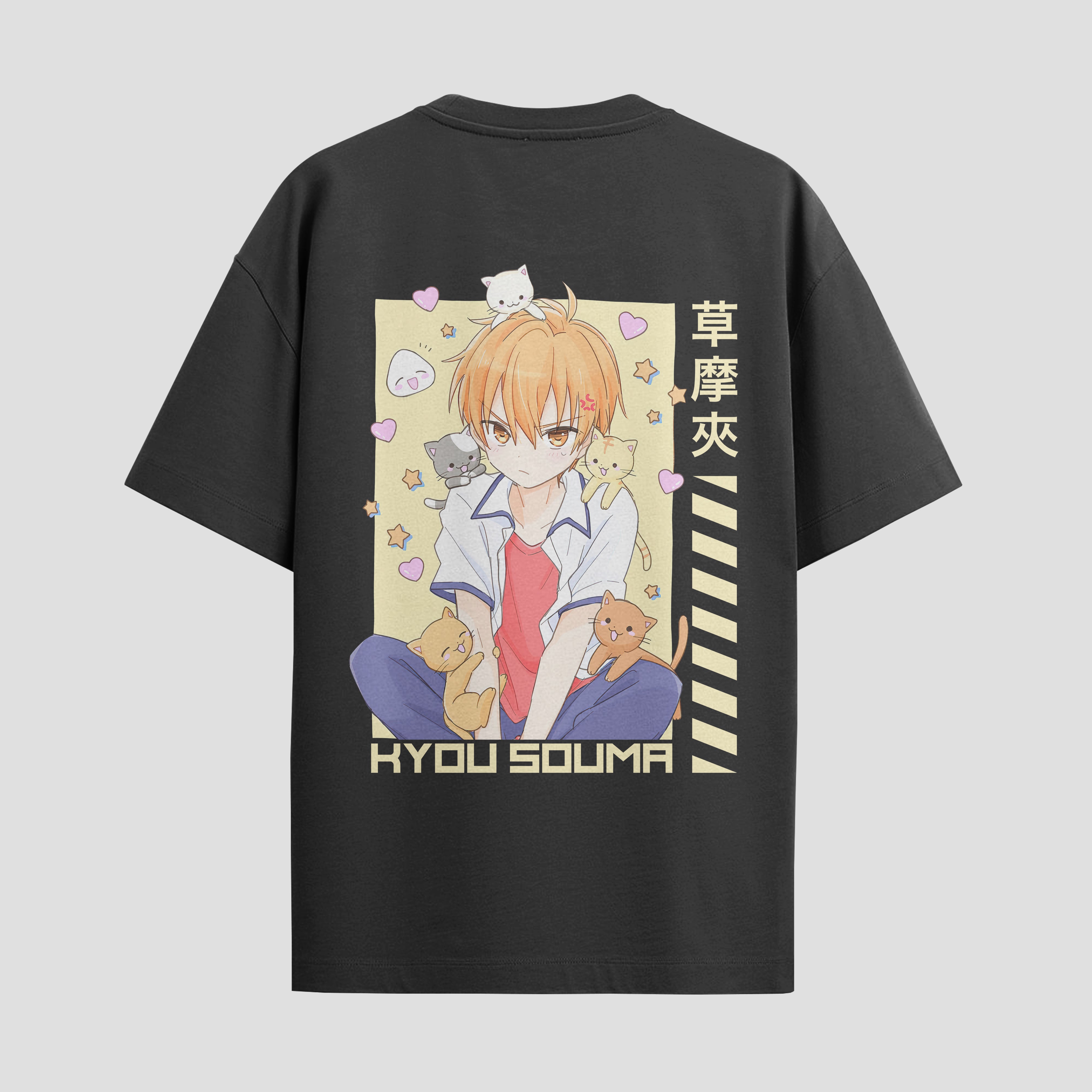 Playera urbana de anime y gaming ExtraLife MX, corte Standard Fit unisex ligero y transpirable en color Deep Black y Pure White, ropa de uso diario para gym y casual.