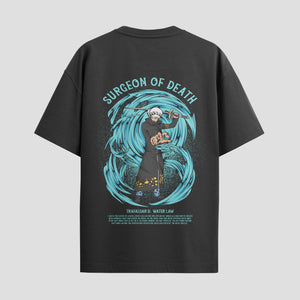 Playera urbana de anime y gaming ExtraLife MX, corte Standard Fit unisex ligero y transpirable en color Deep Black y Pure White, ropa de uso diario para gym y casual.