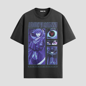 Playera urbana de anime y gaming ExtraLife MX, corte Standard Fit unisex ligero y transpirable en color Deep Black y Pure White, ropa de uso diario para gym y casual.