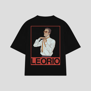 Playera streetwear premium de anime y gaming ExtraLife MX, corte oversized drop shoulder ligero y fresco en color Deep Black y Off-White, moda urbana mexicana de culto.