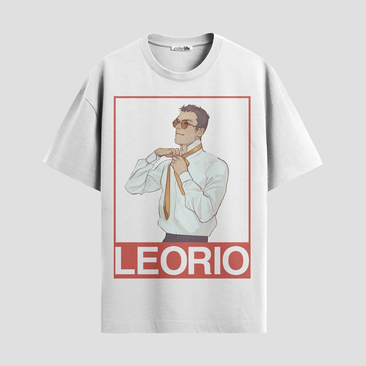 Playera urbana de anime y gaming ExtraLife MX, corte Classic Premium unisex ligero y transpirable en color Deep Black y Pure White, ropa de uso diario para gym y casual.