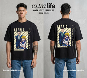 La Prueba del Cazador | El Medico del Corazon #02151 - Playera Oversized Premium | Deep Black - Foto en modelo