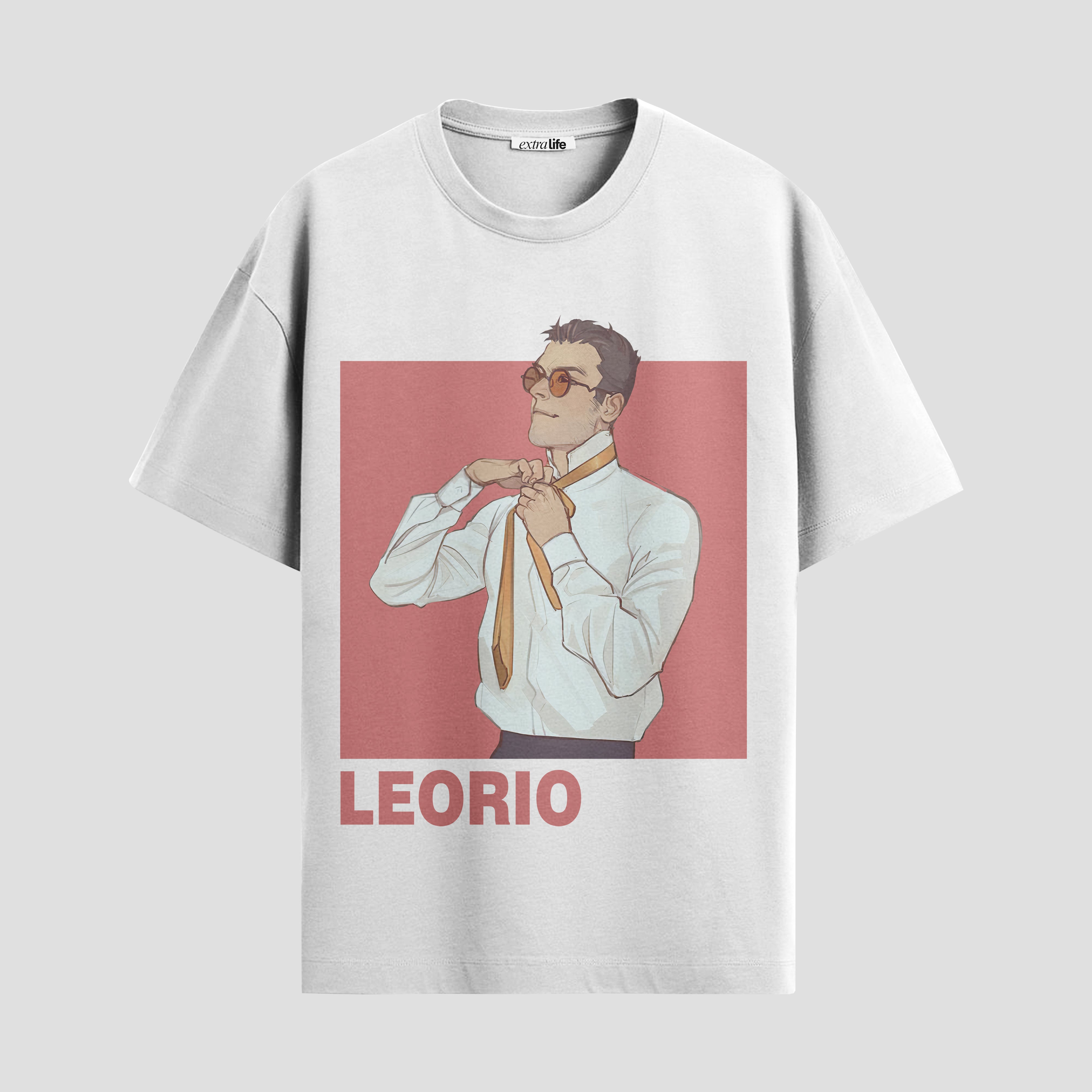 Playera urbana de anime y gaming ExtraLife MX, corte Standard Fit unisex ligero y transpirable en color Deep Black y Pure White, ropa de uso diario para gym y casual.