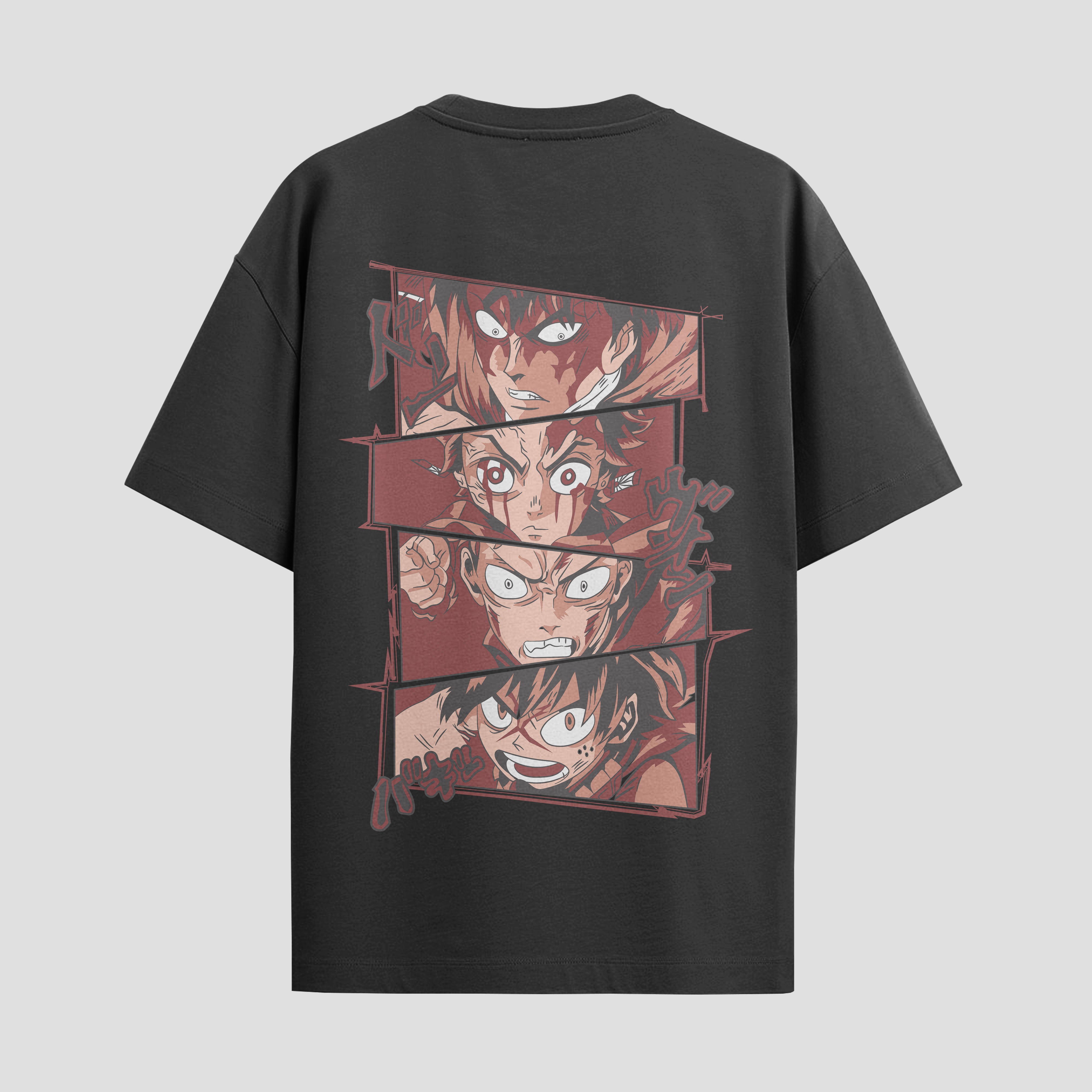 Playera urbana de anime y gaming ExtraLife MX, corte Standard Fit unisex ligero y transpirable en color Deep Black y Pure White, ropa de uso diario para gym y casual.