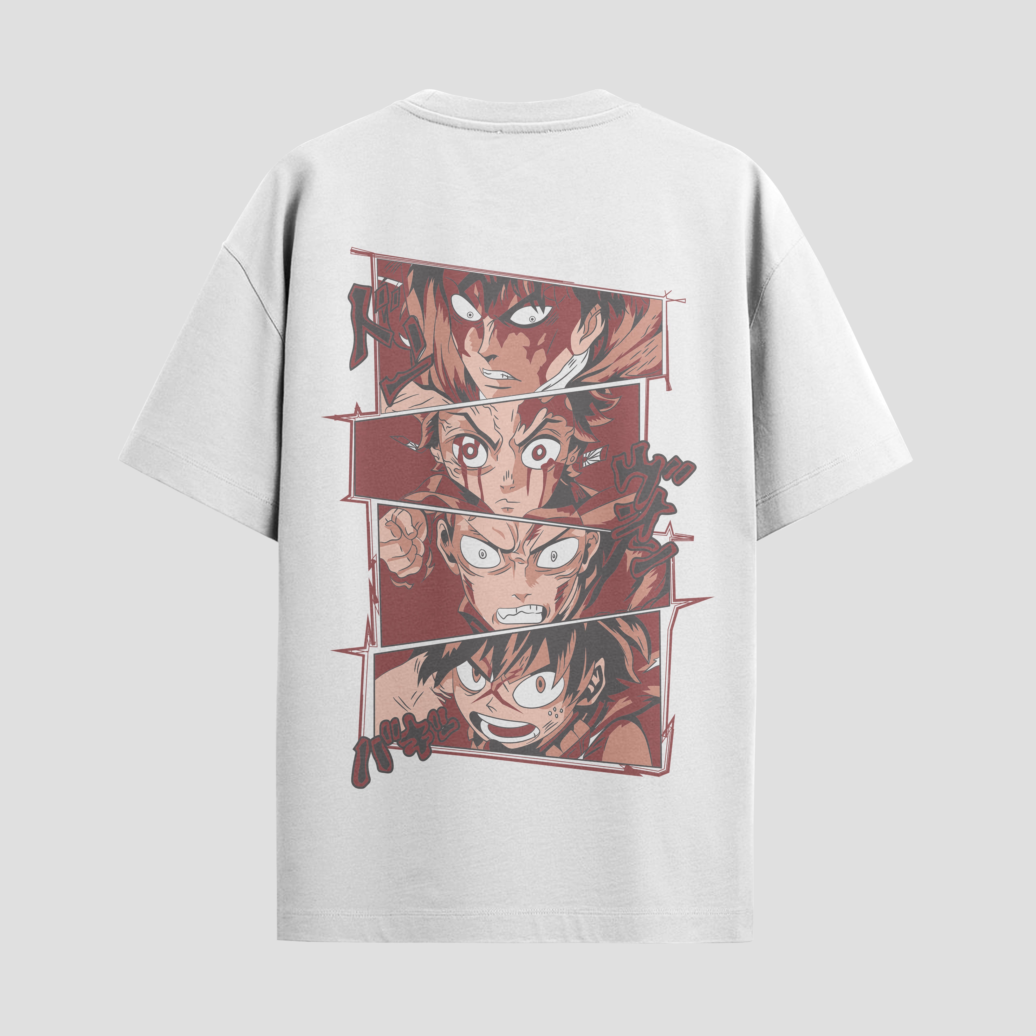 Playera urbana de anime y gaming ExtraLife MX, corte Standard Fit unisex ligero y transpirable en color Deep Black y Pure White, ropa de uso diario para gym y casual.