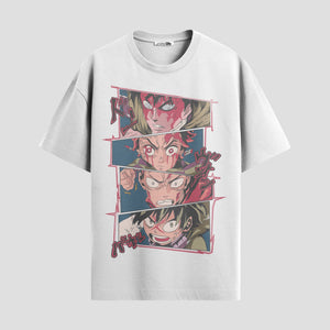 Playera urbana de anime y gaming ExtraLife MX, corte Classic Premium unisex ligero y transpirable en color Deep Black y Pure White, ropa de uso diario para gym y casual.