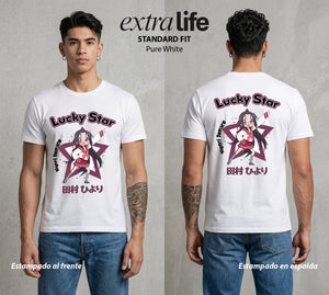 La Vida Otaku | La Creadora Otaku #02160 - Playera Classic Premium | Pure White - Foto en modelo