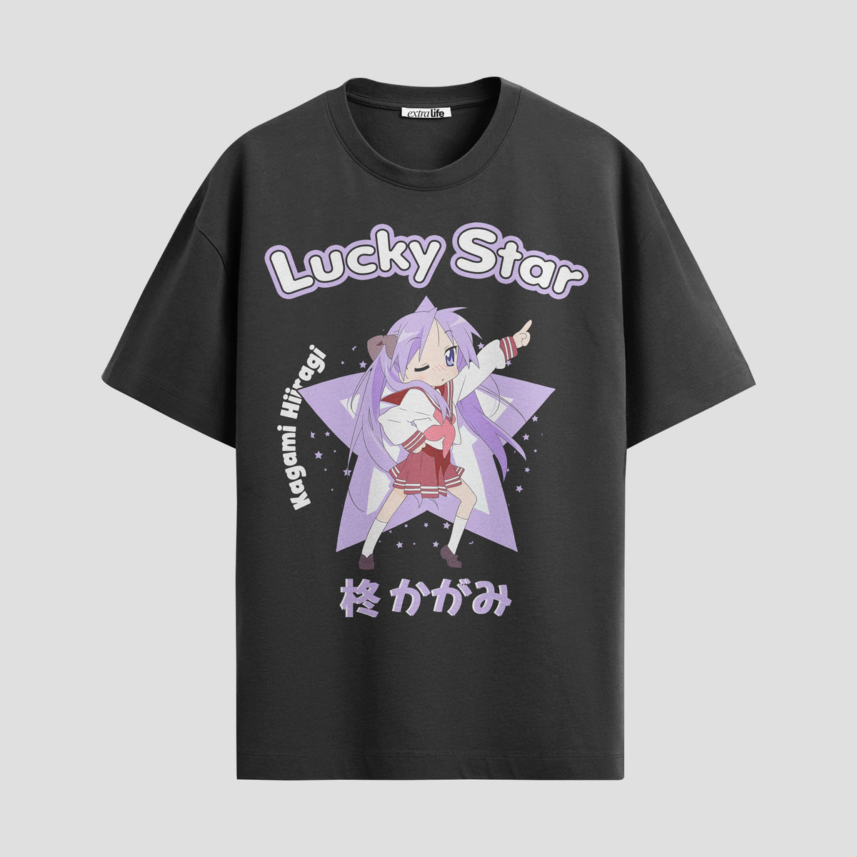 Playera urbana de anime y gaming ExtraLife MX, corte Classic Premium unisex ligero y transpirable en color Deep Black y Pure White, ropa de uso diario para gym y casual.