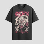 Playera urbana de anime y gaming ExtraLife MX, corte Classic Premium unisex ligero y transpirable en color Deep Black y Pure White, ropa de uso diario para gym y casual.