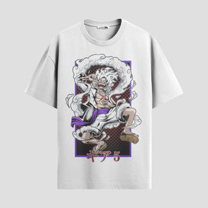 Playera urbana de anime y gaming ExtraLife MX, corte Standard Fit unisex ligero y transpirable en color Deep Black y Pure White, ropa de uso diario para gym y casual.