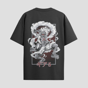 Playera urbana de anime y gaming ExtraLife MX, corte Standard Fit unisex ligero y transpirable en color Deep Black y Pure White, ropa de uso diario para gym y casual.