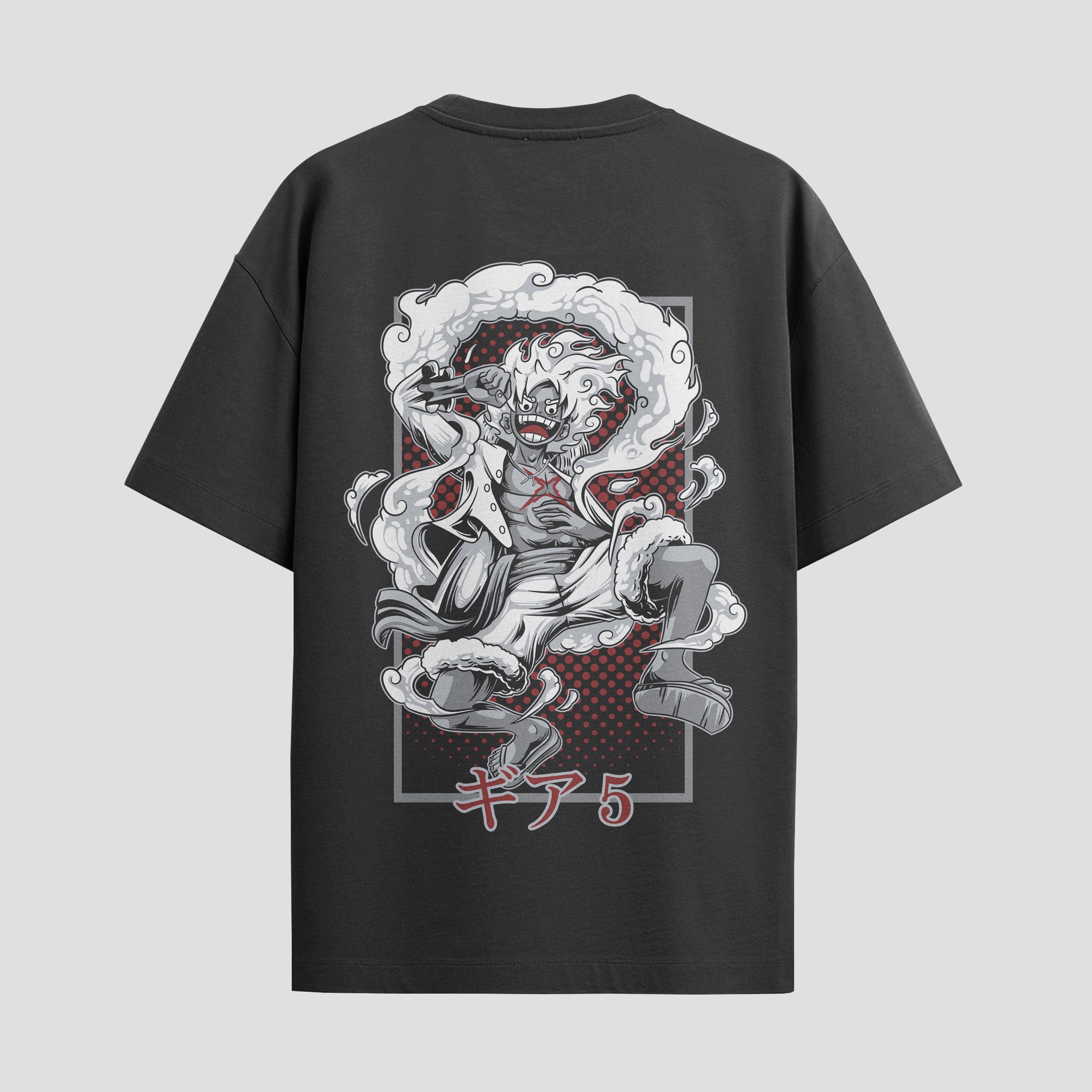 Playera urbana de anime y gaming ExtraLife MX, corte Standard Fit unisex ligero y transpirable en color Deep Black y Pure White, ropa de uso diario para gym y casual.