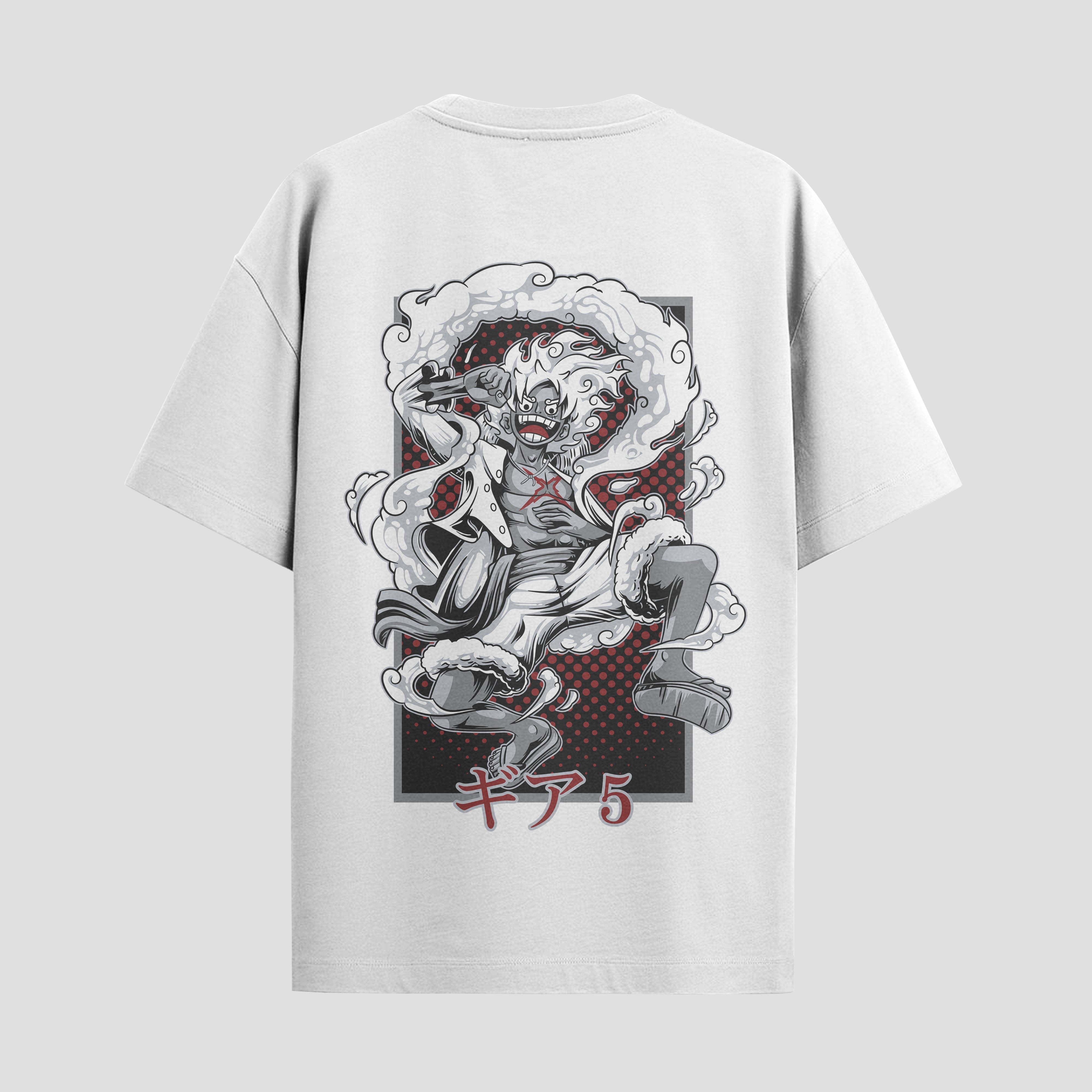Playera urbana de anime y gaming ExtraLife MX, corte Standard Fit unisex ligero y transpirable en color Deep Black y Pure White, ropa de uso diario para gym y casual.