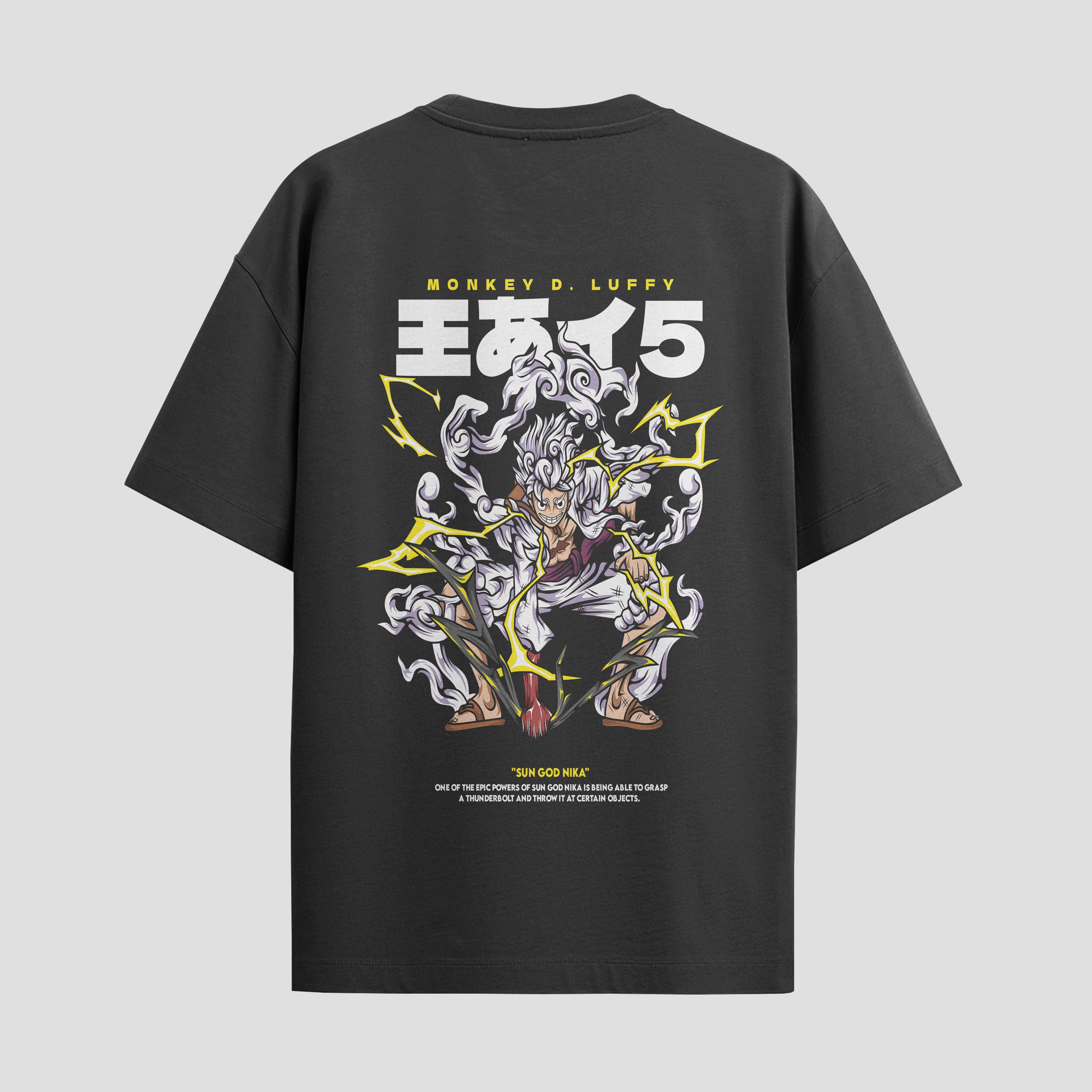Playera urbana de anime y gaming ExtraLife MX, corte Standard Fit unisex ligero y transpirable en color Deep Black y Pure White, ropa de uso diario para gym y casual.