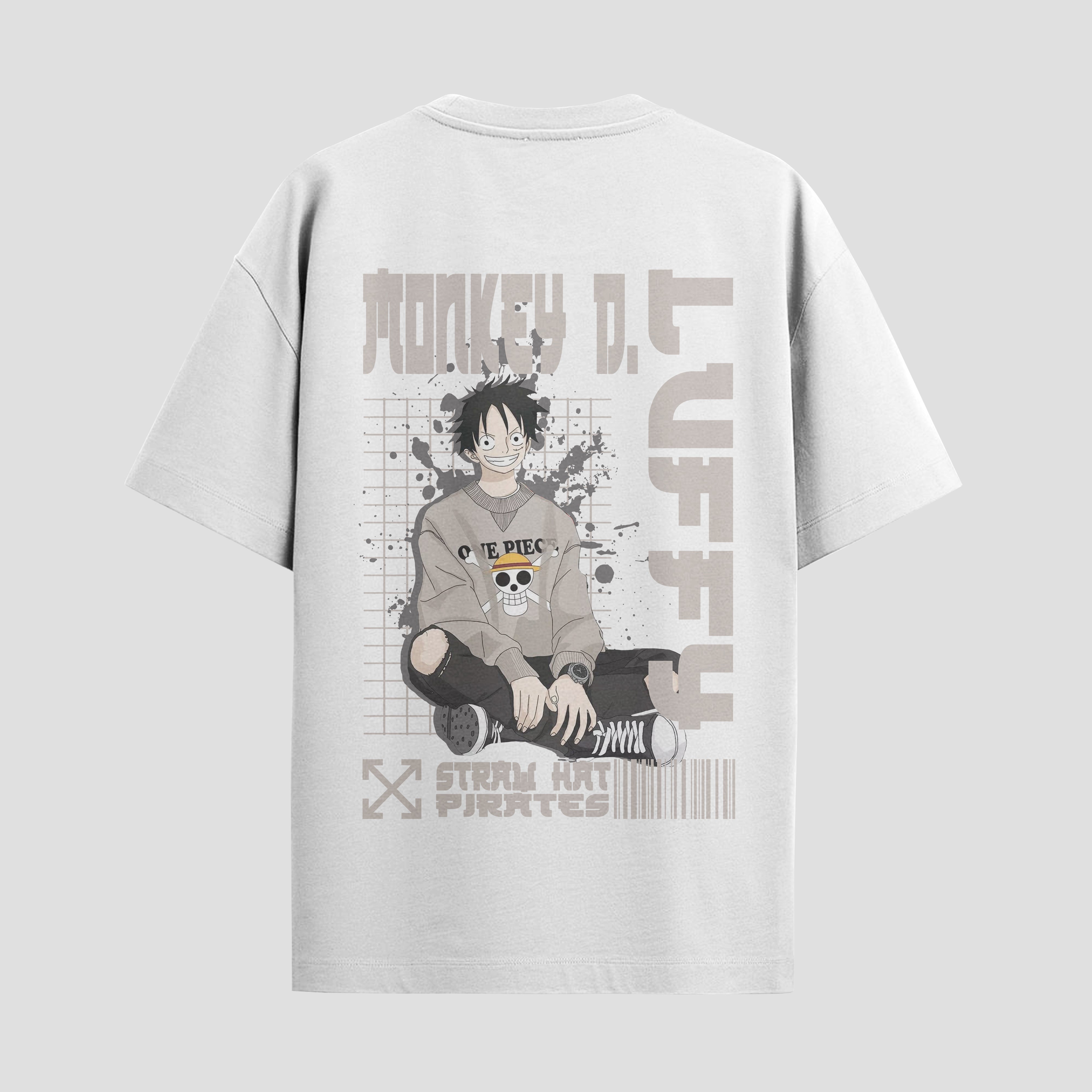 Playera urbana de anime y gaming ExtraLife MX, corte Standard Fit unisex ligero y transpirable en color Deep Black y Pure White, ropa de uso diario para gym y casual.