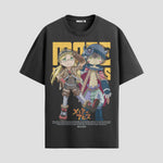Playera urbana de anime y gaming ExtraLife MX, corte Standard Fit unisex ligero y transpirable en color Deep Black y Pure White, ropa de uso diario para gym y casual.