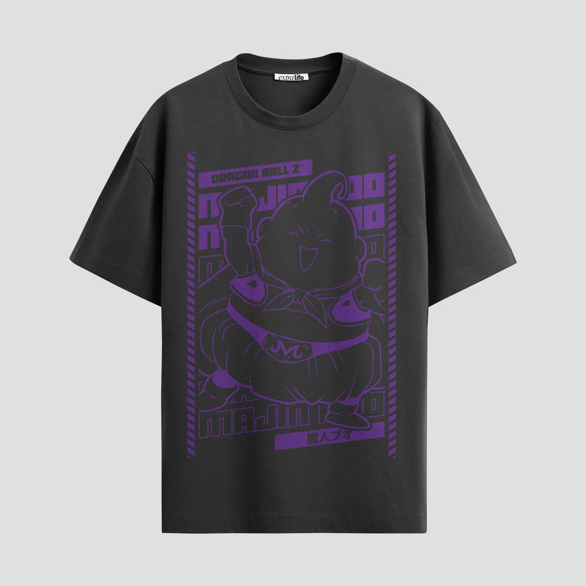 Playera urbana de anime y gaming ExtraLife MX, corte Classic Premium unisex ligero y transpirable en color Deep Black y Pure White, ropa de uso diario para gym y casual.