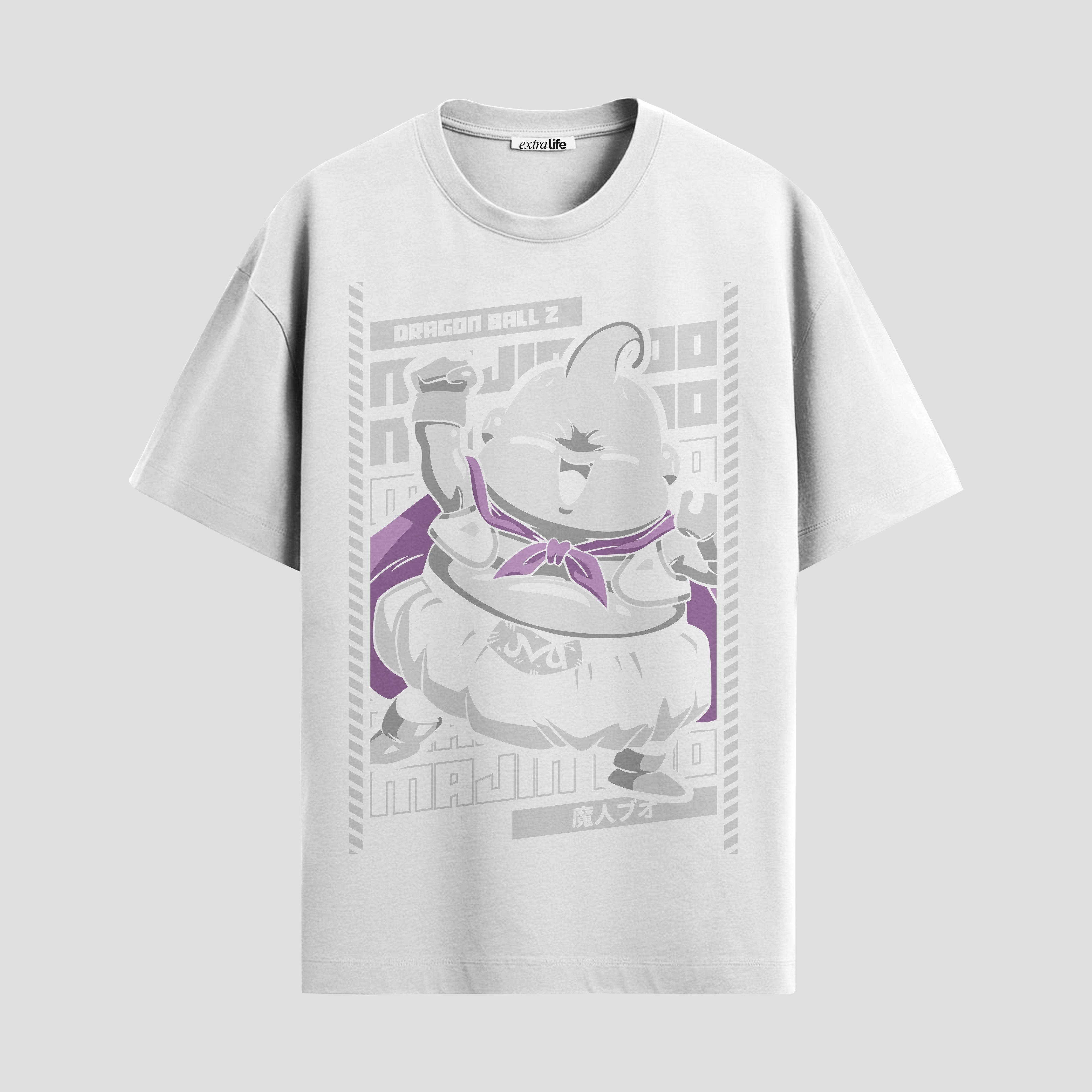 Playera urbana de anime y gaming ExtraLife MX, corte Standard Fit unisex ligero y transpirable en color Deep Black y Pure White, ropa de uso diario para gym y casual.