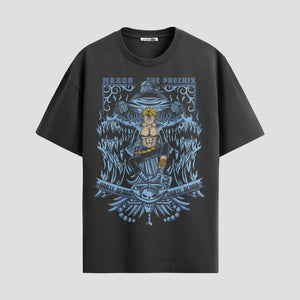 Playera urbana de anime y gaming ExtraLife MX, corte Standard Fit unisex ligero y transpirable en color Deep Black y Pure White, ropa de uso diario para gym y casual.