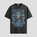 Playera urbana de anime y gaming ExtraLife MX, corte Standard Fit unisex ligero y transpirable en color Deep Black y Pure White, ropa de uso diario para gym y casual.