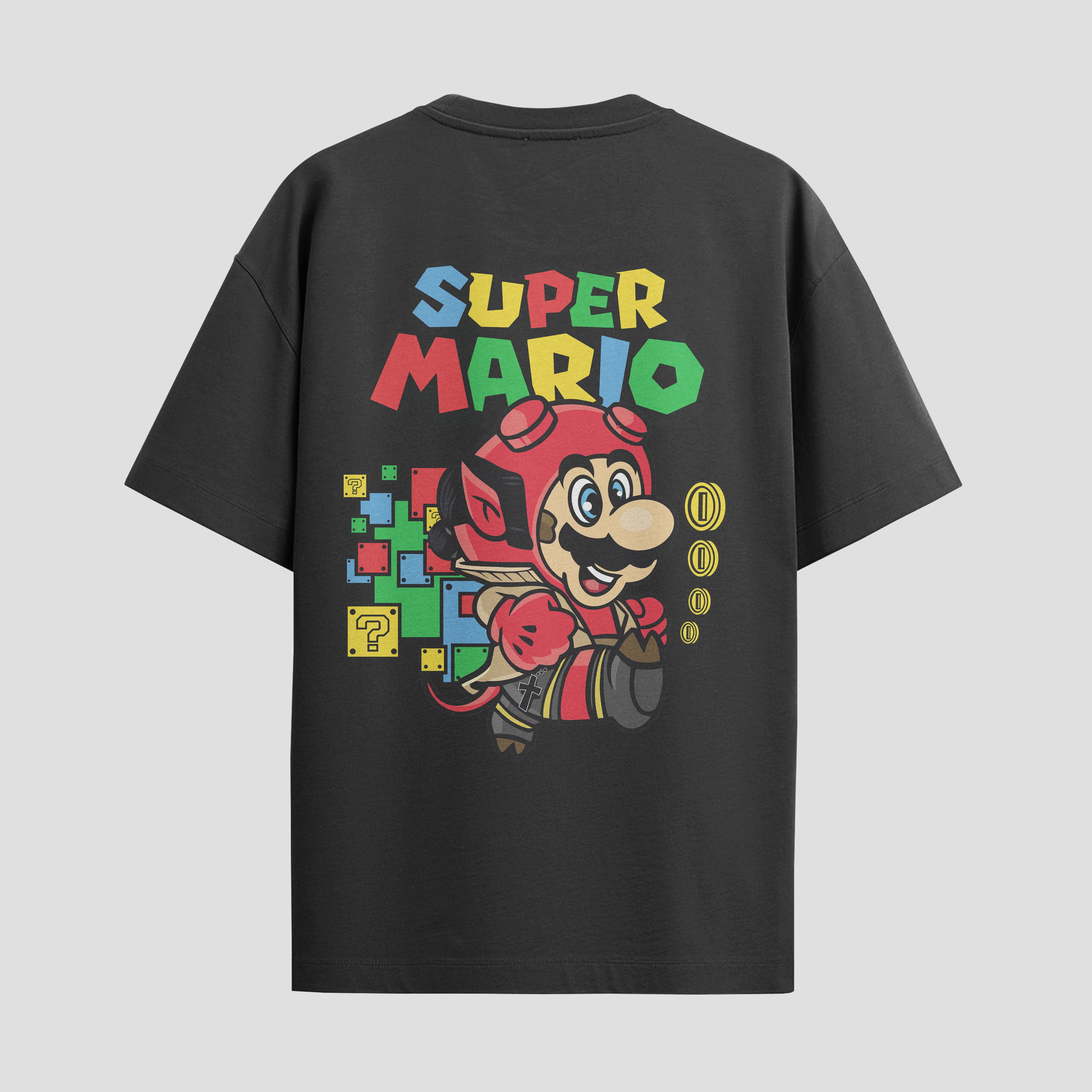 Playera urbana de anime y gaming ExtraLife MX, corte Standard Fit unisex ligero y transpirable en color Deep Black y Pure White, ropa de uso diario para gym y casual.
