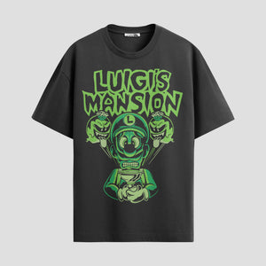 Playera urbana de anime y gaming ExtraLife MX, corte Standard Fit unisex ligero y transpirable en color Deep Black y Pure White, ropa de uso diario para gym y casual.