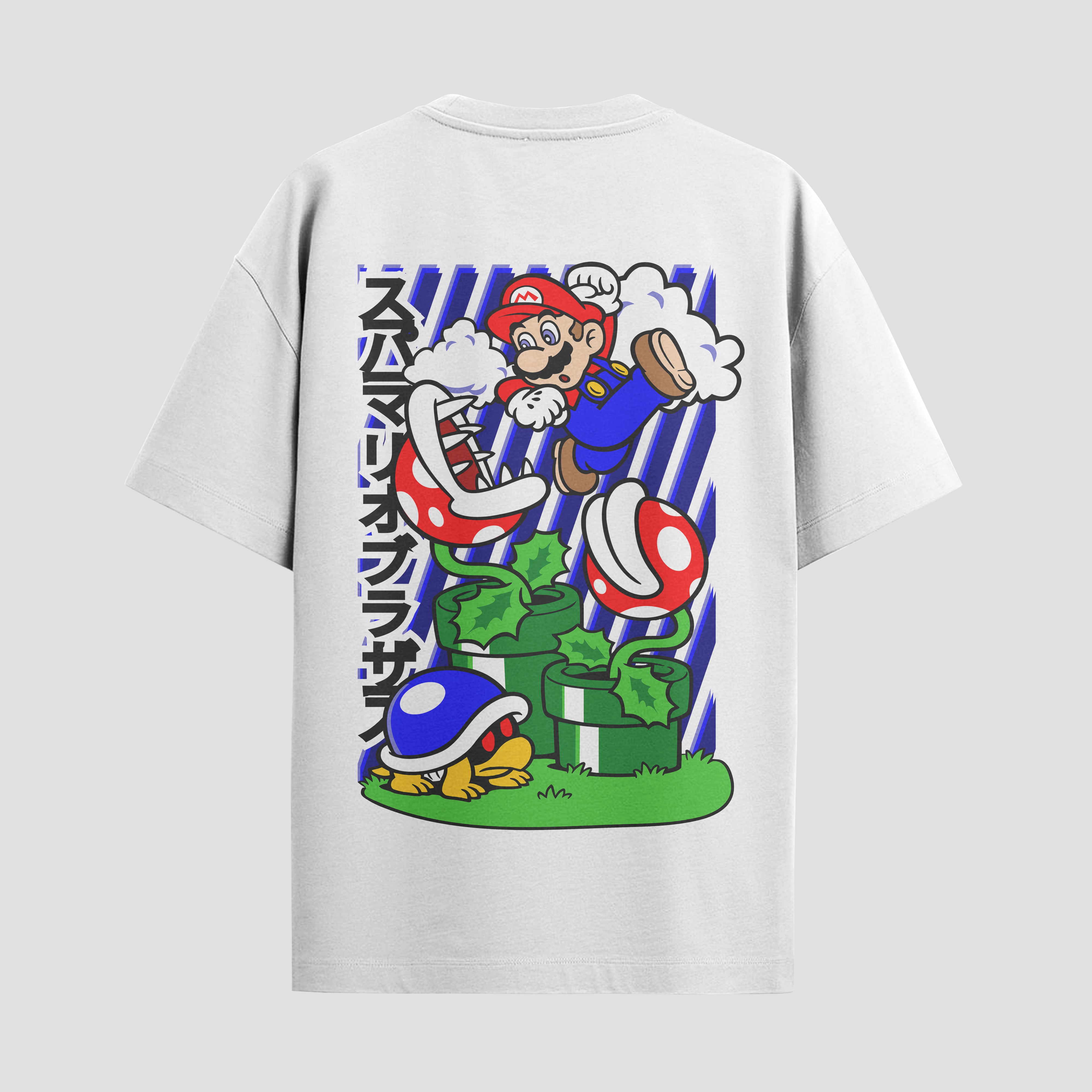 Playera urbana de anime y gaming ExtraLife MX, corte Standard Fit unisex ligero y transpirable en color Deep Black y Pure White, ropa de uso diario para gym y casual.