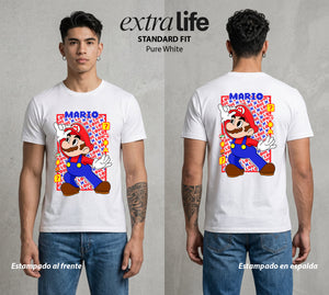 El Reino del Fontanero | El Viajero del Reino #02214 - Playera Classic Premium | Pure White - Foto en modelo