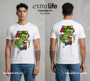 El Reino del Fontanero | El Fontanero Estelar #02215 - Playera Classic Premium | Pure White - Foto en modelo