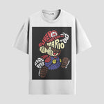 Playera urbana de anime y gaming ExtraLife MX, corte Standard Fit unisex ligero y transpirable en color Deep Black y Pure White, ropa de uso diario para gym y casual.