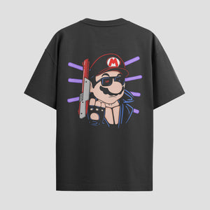 Playera urbana de anime y gaming ExtraLife MX, corte Standard Fit unisex ligero y transpirable en color Deep Black y Pure White, ropa de uso diario para gym y casual.