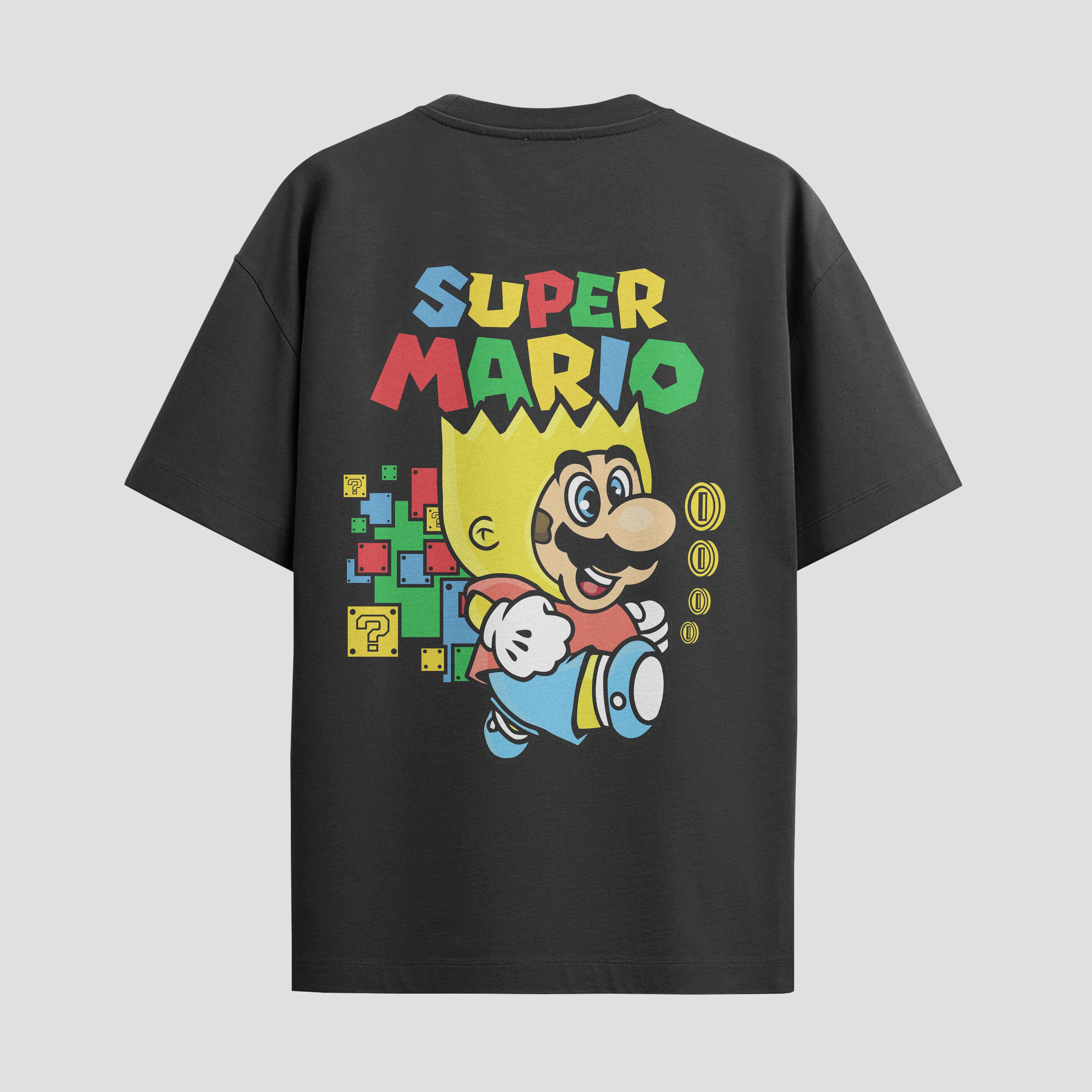 Playera urbana de anime y gaming ExtraLife MX, corte Standard Fit unisex ligero y transpirable en color Deep Black y Pure White, ropa de uso diario para gym y casual.