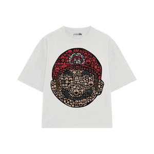 Playera streetwear premium de anime y gaming ExtraLife MX, corte oversized drop shoulder ligero y fresco en color Deep Black y Off-White, moda urbana mexicana de culto.
