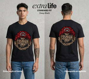 El Reino del Fontanero | El Fontanero Estelar #02229 - Playera Standard Fit | Deep Black - Foto en modelo