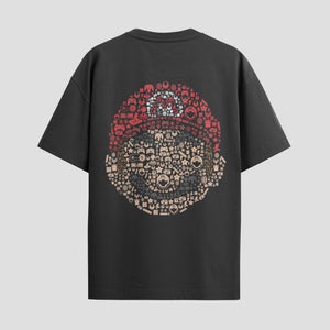 Playera urbana de anime y gaming ExtraLife MX, corte Standard Fit unisex ligero y transpirable en color Deep Black y Pure White, ropa de uso diario para gym y casual.