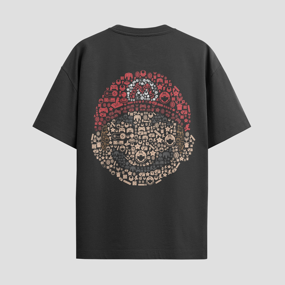 Playera urbana de anime y gaming ExtraLife MX, corte Classic Premium unisex ligero y transpirable en color Deep Black y Pure White, ropa de uso diario para gym y casual.