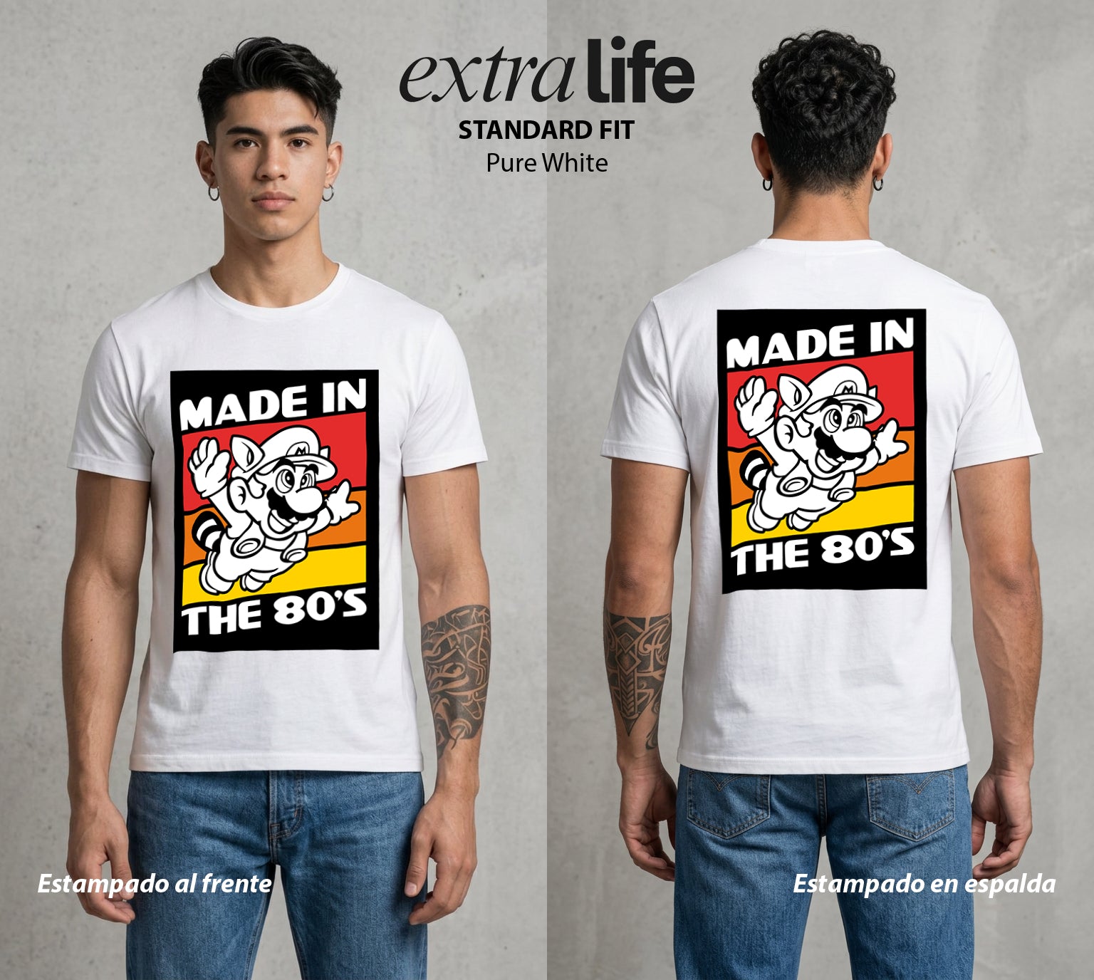 El Reino del Fontanero | El Explorador del Reino #02233 - Playera Standard Fit | Pure White - Foto en modelo