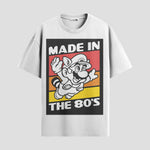 Playera urbana de anime y gaming ExtraLife MX, corte Standard Fit unisex ligero y transpirable en color Deep Black y Pure White, ropa de uso diario para gym y casual.