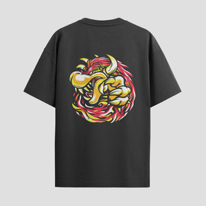 Playera urbana de anime y gaming ExtraLife MX, corte Standard Fit unisex ligero y transpirable en color Deep Black y Pure White, ropa de uso diario para gym y casual.