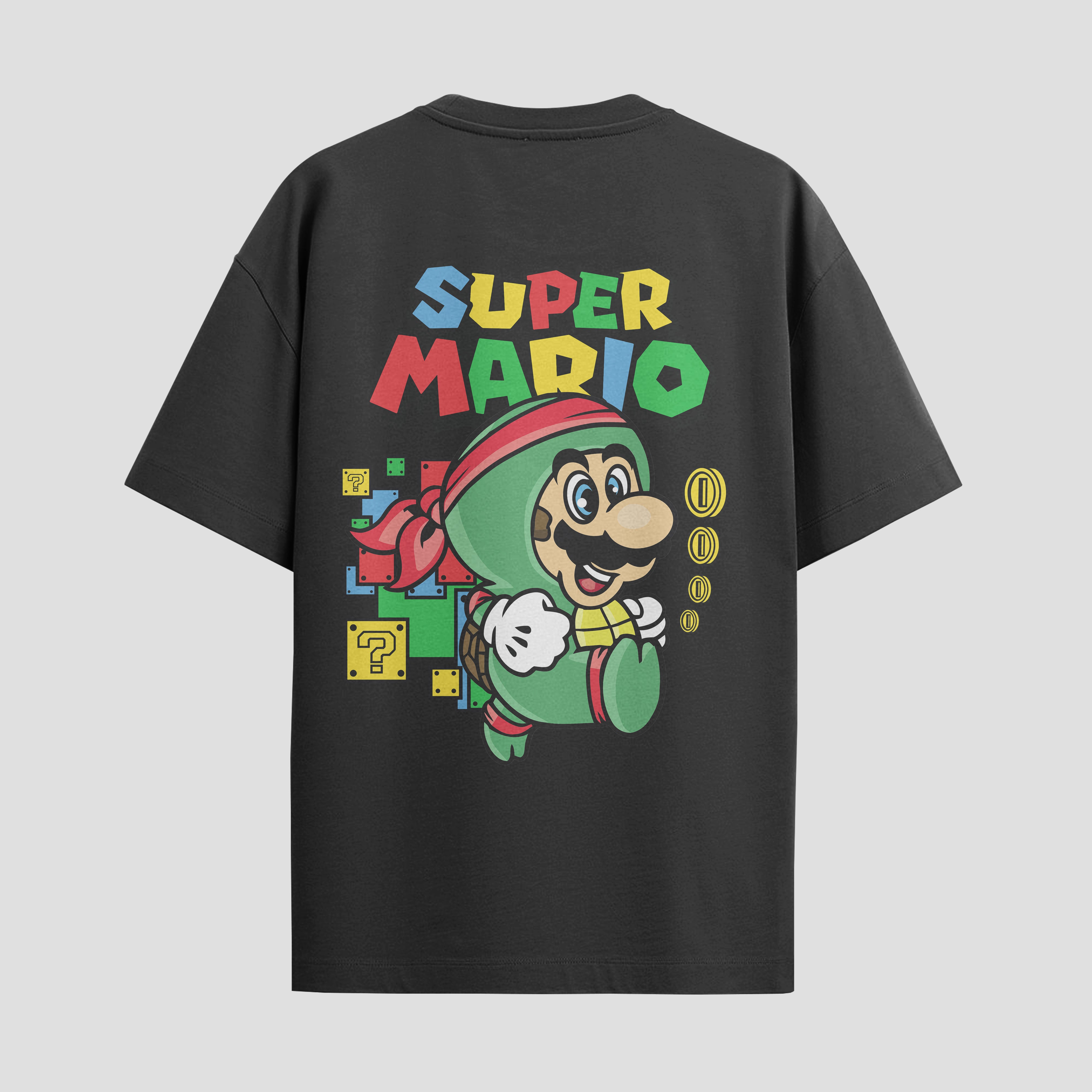 Playera urbana de anime y gaming ExtraLife MX, corte Standard Fit unisex ligero y transpirable en color Deep Black y Pure White, ropa de uso diario para gym y casual.