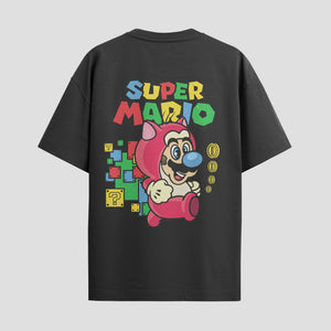 Playera urbana de anime y gaming ExtraLife MX, corte Standard Fit unisex ligero y transpirable en color Deep Black y Pure White, ropa de uso diario para gym y casual.