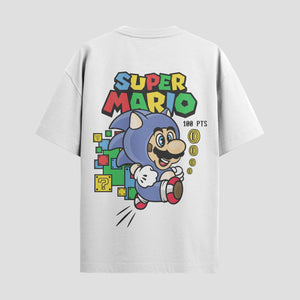 Playera urbana de anime y gaming ExtraLife MX, corte Standard Fit unisex ligero y transpirable en color Deep Black y Pure White, ropa de uso diario para gym y casual.