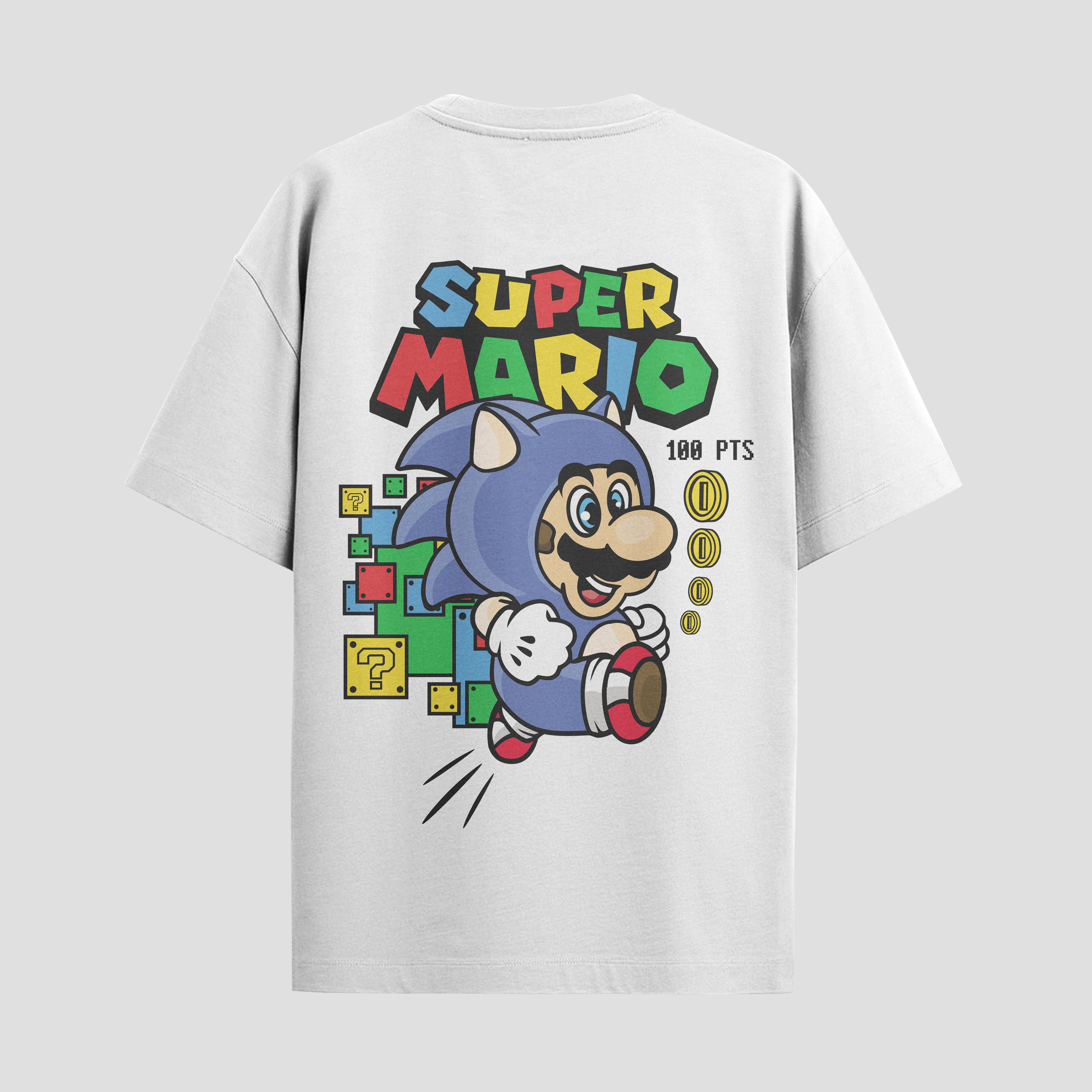 Playera urbana de anime y gaming ExtraLife MX, corte Standard Fit unisex ligero y transpirable en color Deep Black y Pure White, ropa de uso diario para gym y casual.